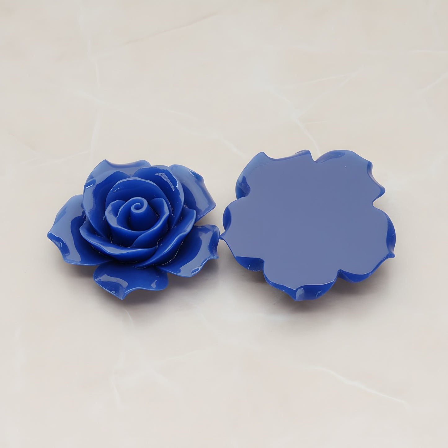 Angelique Rose Flower Flat Back Cabochon, 2 Pc (CB.157-07)