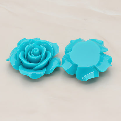 Angelique Rose Flower Flat Back Cabochon, 2 Pc (CB.157-07)