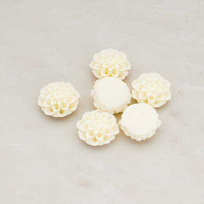 Mum Flower Flat Back Cabochon, 4 Pc (CB.177-04)