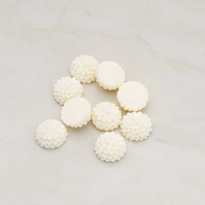 Round Mum Flower Flat Back Cabochon, 6 Pc (CB.178-01)