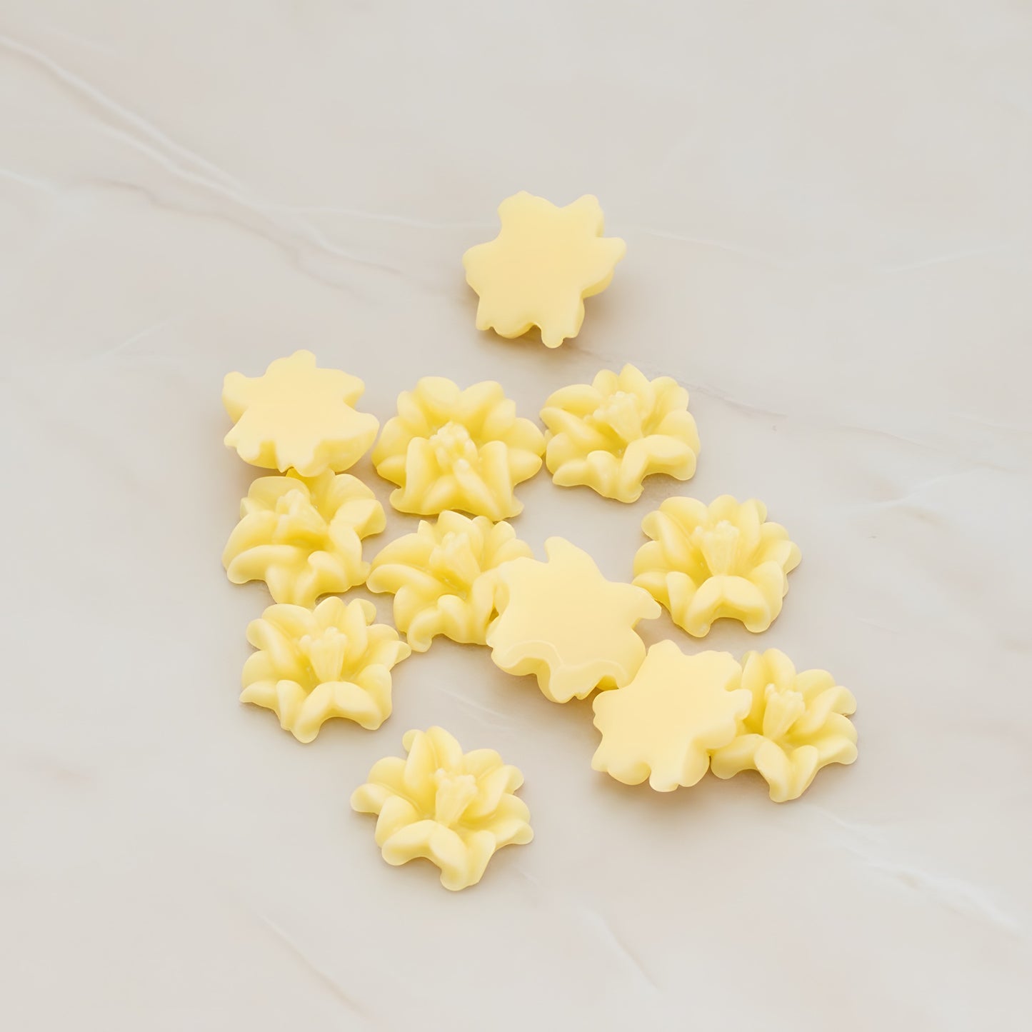 Lily Flower Flat Back Cabochon, 6 Pc (CB.185)