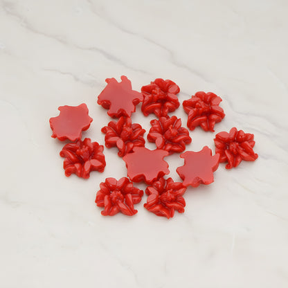Lily Flower Flat Back Cabochon, 6 Pc (CB.185)