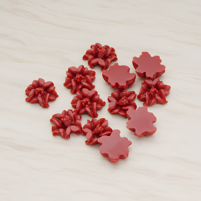 Lily Flower Flat Back Cabochon, 6 Pc (CB.185)