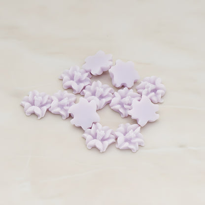 Lily Flower Flat Back Cabochon, 6 Pc (CB.185)
