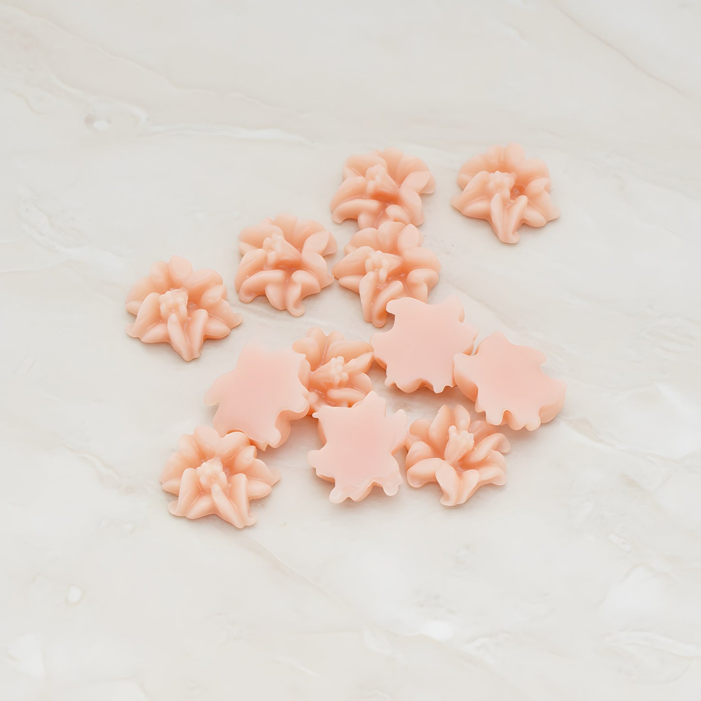Lily Flower Flat Back Cabochon, 6 Pc (CB.185)