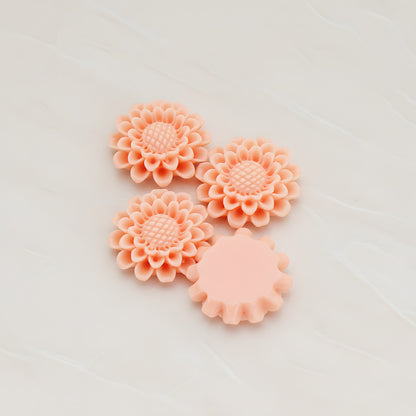 Sunflower Flat Back Cabochon, 4 Pc (CB.203-01)
