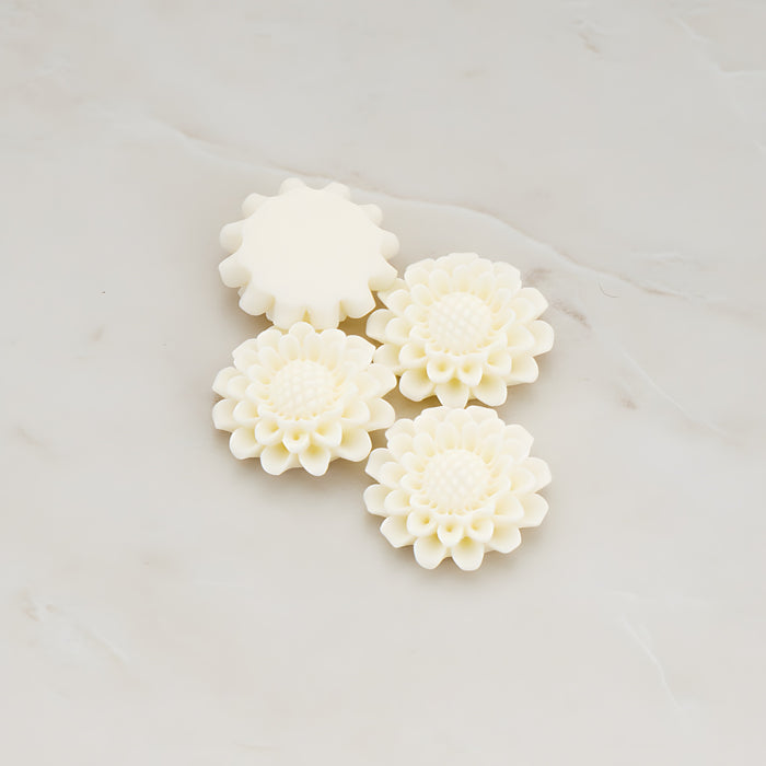 Sunflower Flat Back Cabochon, 4 Pc (CB.203-01)