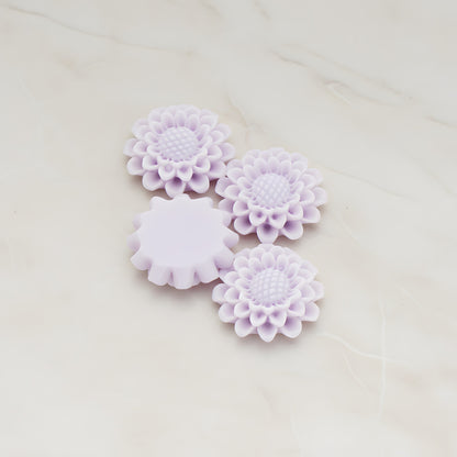 Sunflower Flat Back Cabochon, 4 Pc (CB.203-01)