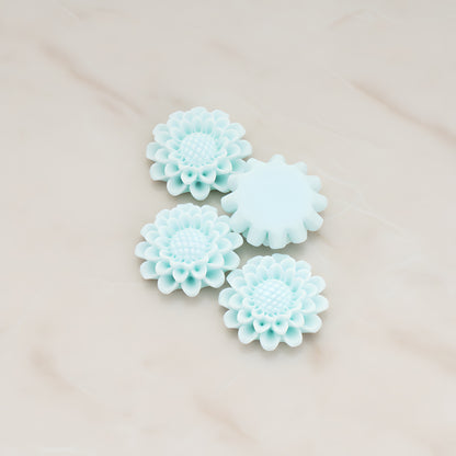 Sunflower Flat Back Cabochon, 4 Pc (CB.203-01)