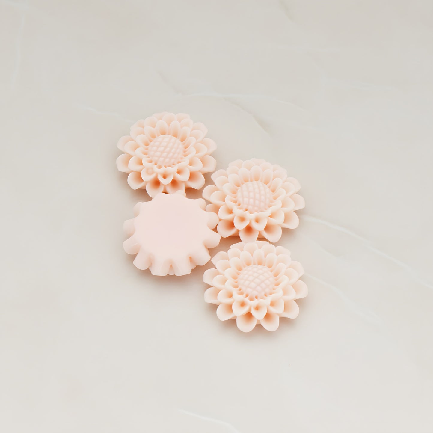 Sunflower Flat Back Cabochon, 4 Pc (CB.203-01)