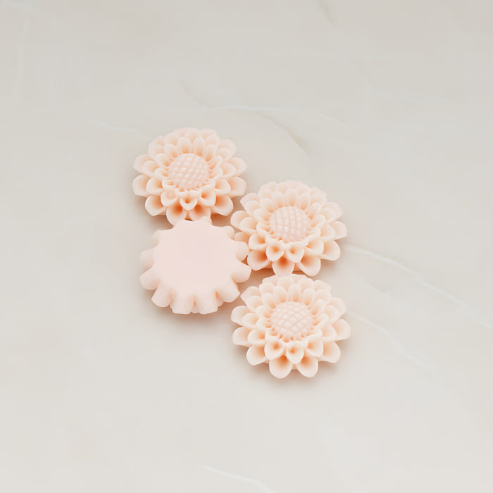 Sunflower Flat Back Cabochon, 4 Pc (CB.203-01)