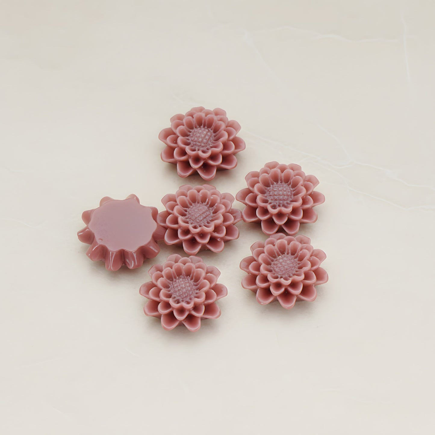 Small Sunflower Flat Back Cabochon, 4 Pc (CB.203-02)