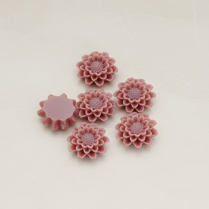 Small Sunflower Flat Back Cabochon, 4 Pc (CB.203-02)