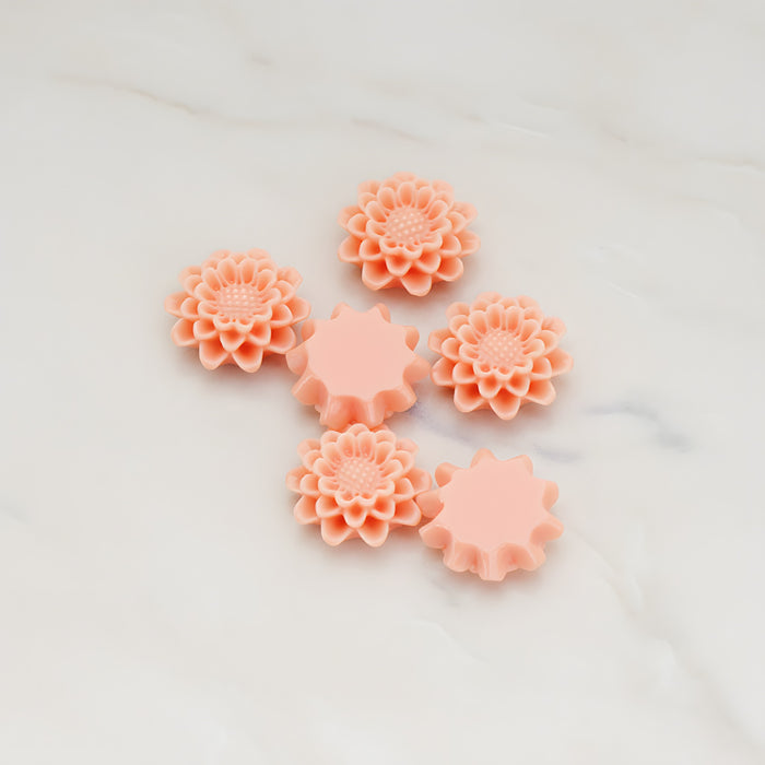 Small Sunflower Flat Back Cabochon, 4 Pc (CB.203-02)