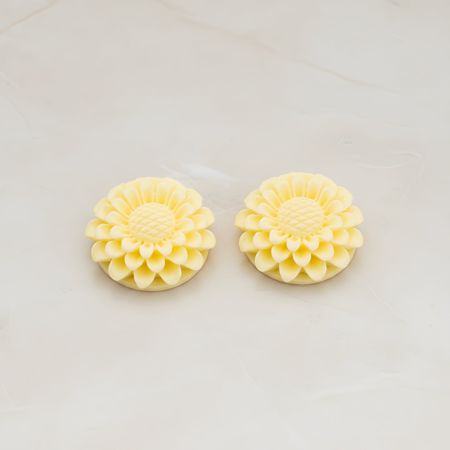 Large Sunflower Flat Back Cabochon, 2 Pc (CB.203)
