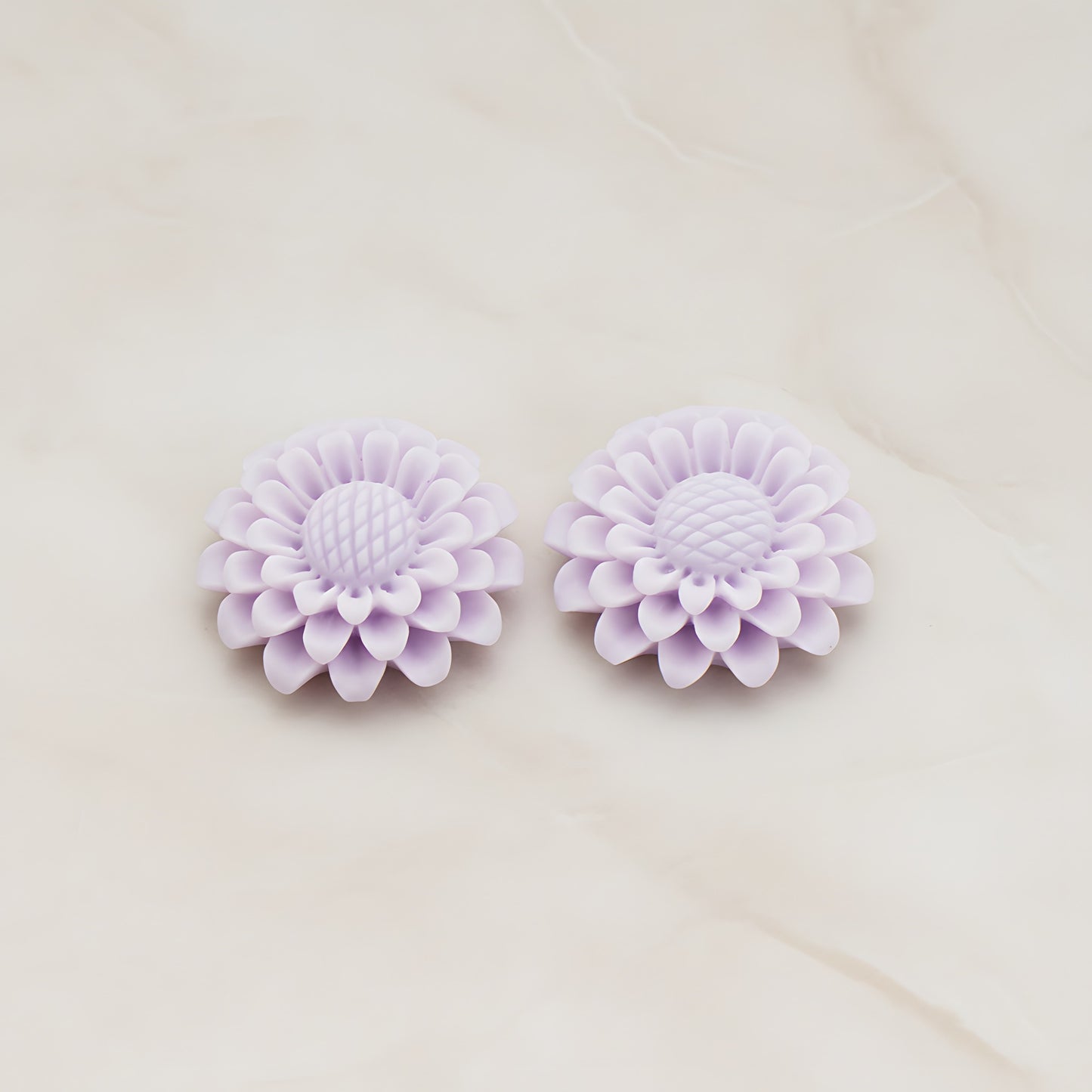 Large Sunflower Flat Back Cabochon, 2 Pc (CB.203)