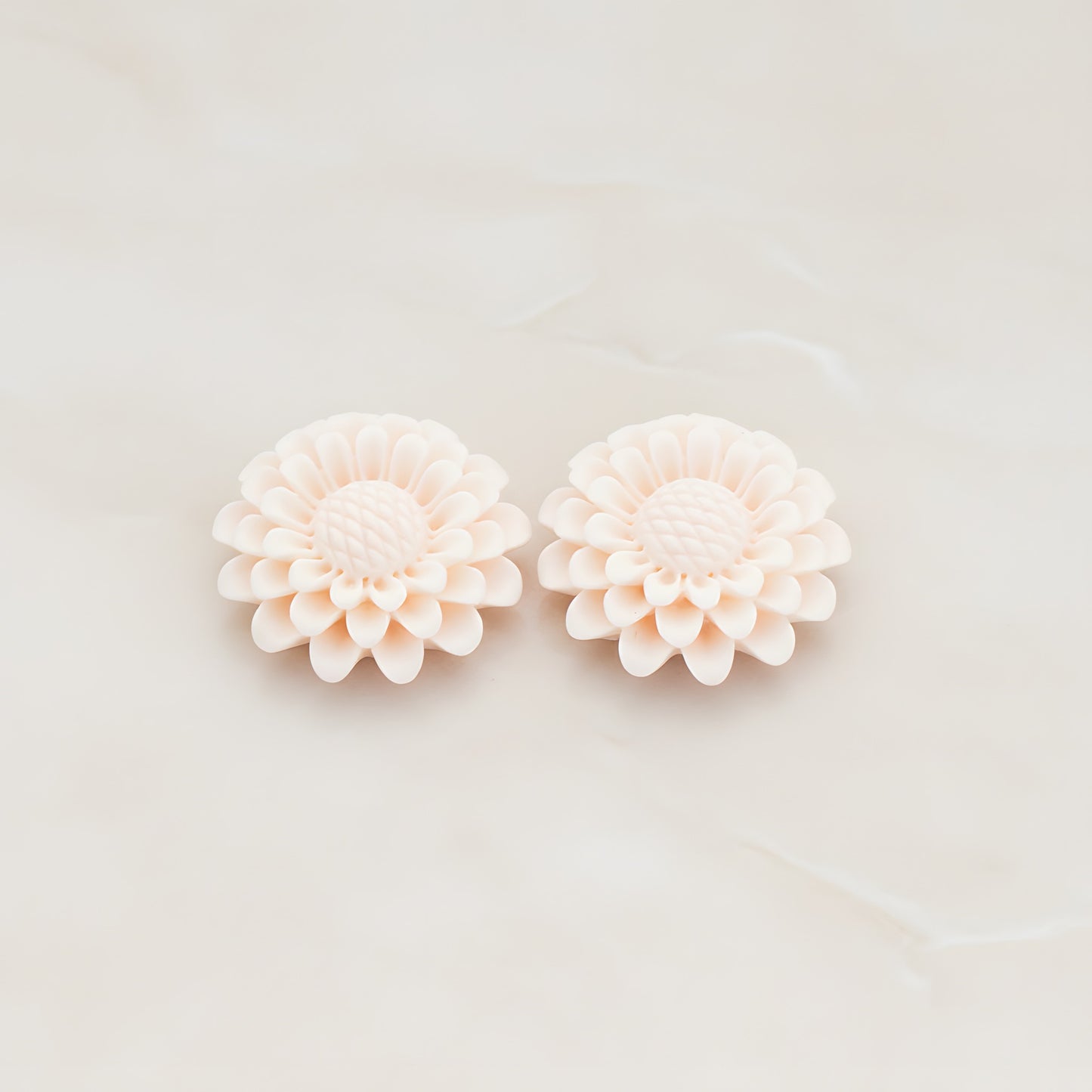 Large Sunflower Flat Back Cabochon, 2 Pc (CB.203)