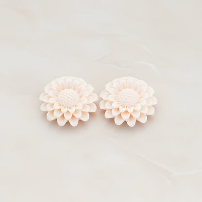 Large Sunflower Flat Back Cabochon, 2 Pc (CB.203)