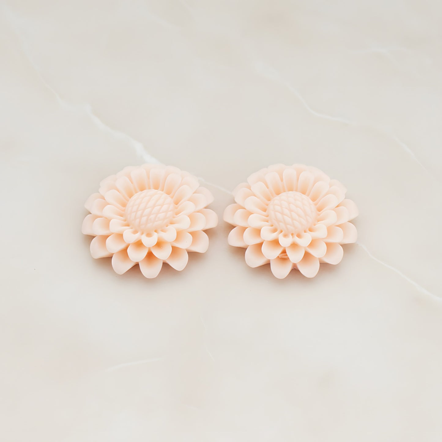 Large Sunflower Flat Back Cabochon, 2 Pc (CB.203)