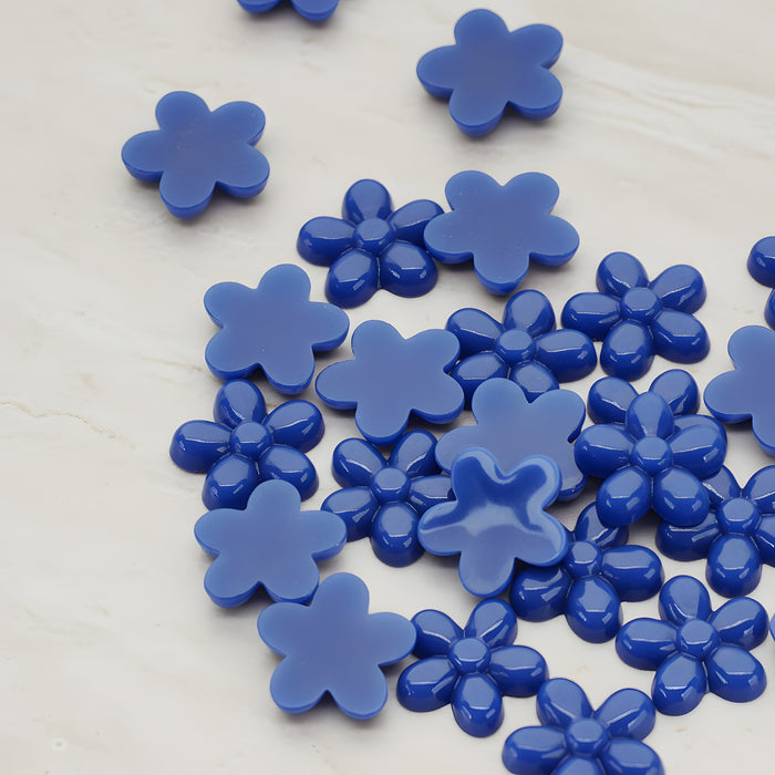 Bubble Flower Flat Back Cabochon, 4 Pc (CB.206)