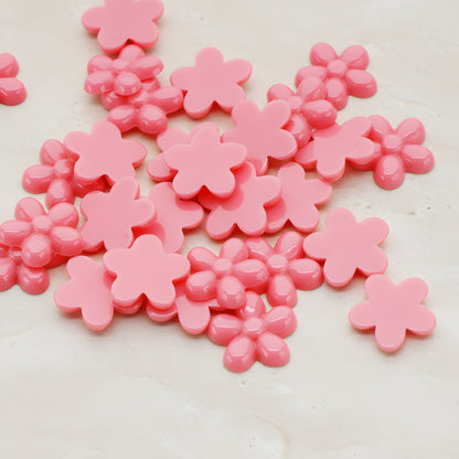 Bubble Flower Flat Back Cabochon, 4 Pc (CB.206)