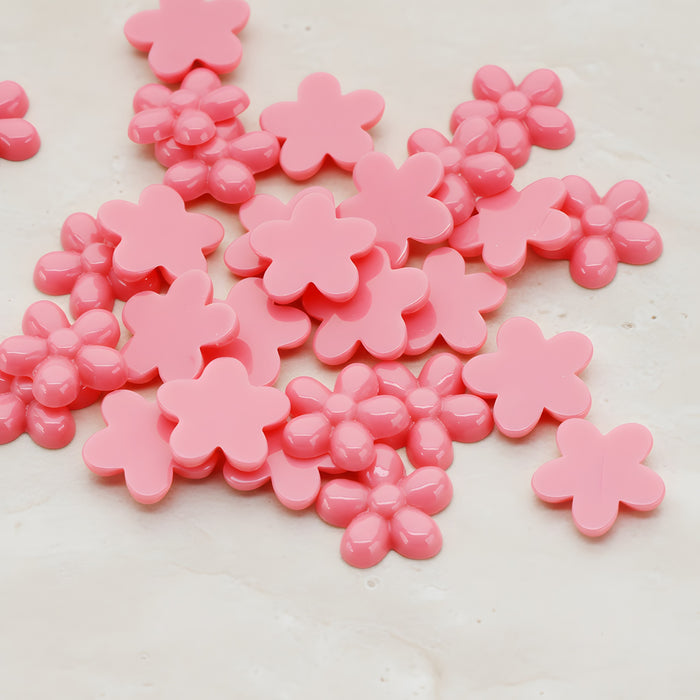Bubble Flower Flat Back Cabochon, 4 Pc (CB.206)