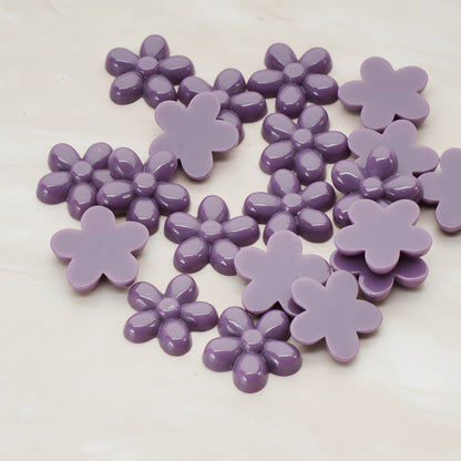 Bubble Flower Flat Back Cabochon, 4 Pc (CB.206)