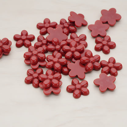 Bubble Flower Flat Back Cabochon, 4 Pc (CB.206)