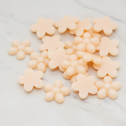 Bubble Flower Flat Back Cabochon, 4 Pc (CB.206)