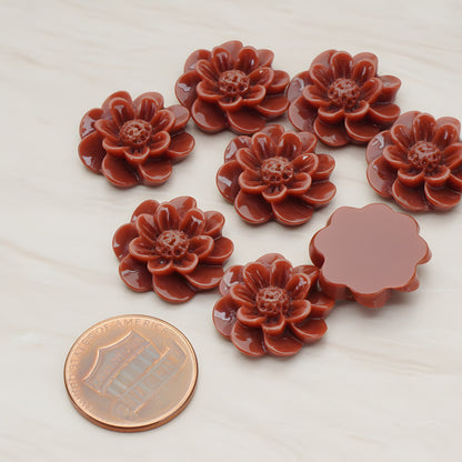 Dandelion Flower Flat Back Cabochon, 4 Pc (CB.213)