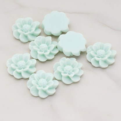 Dandelion Flower Flat Back Cabochon, 4 Pc (CB.213)