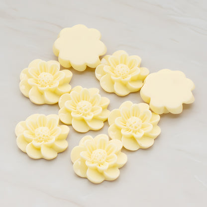 Dandelion Flower Flat Back Cabochon, 4 Pc (CB.213)