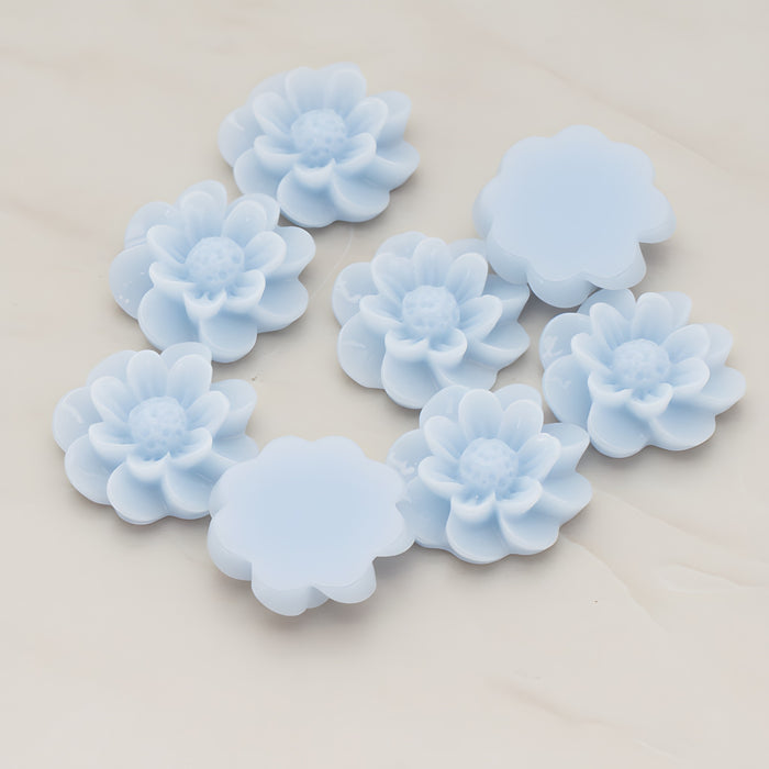 Dandelion Flower Flat Back Cabochon, 4 Pc (CB.213)