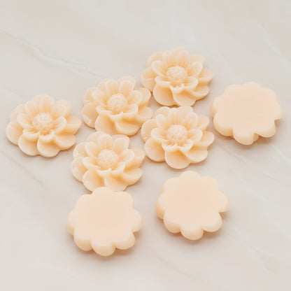 Dandelion Flower Flat Back Cabochon, 4 Pc (CB.213)