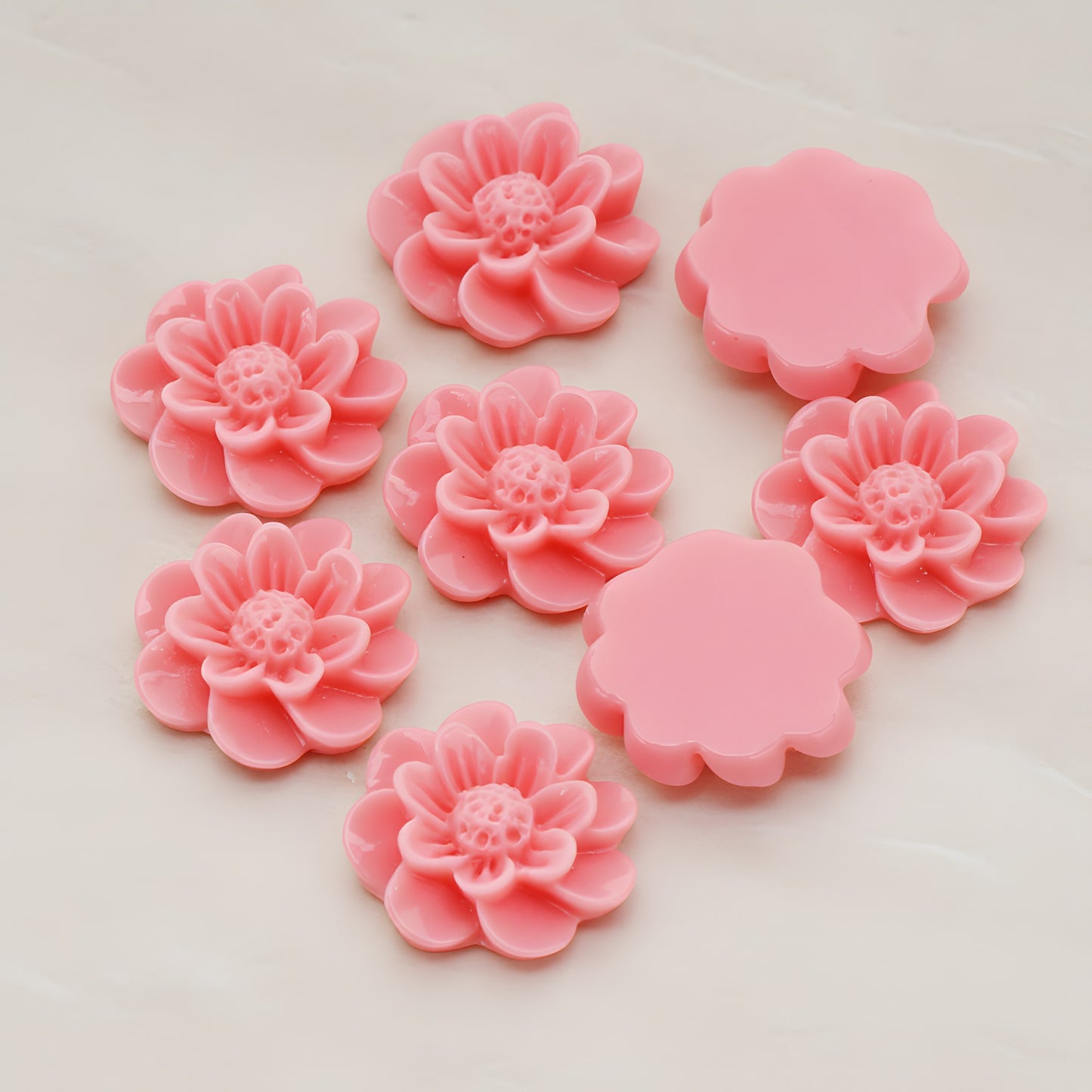 Dandelion Flower Flat Back Cabochon, 4 Pc (CB.213)
