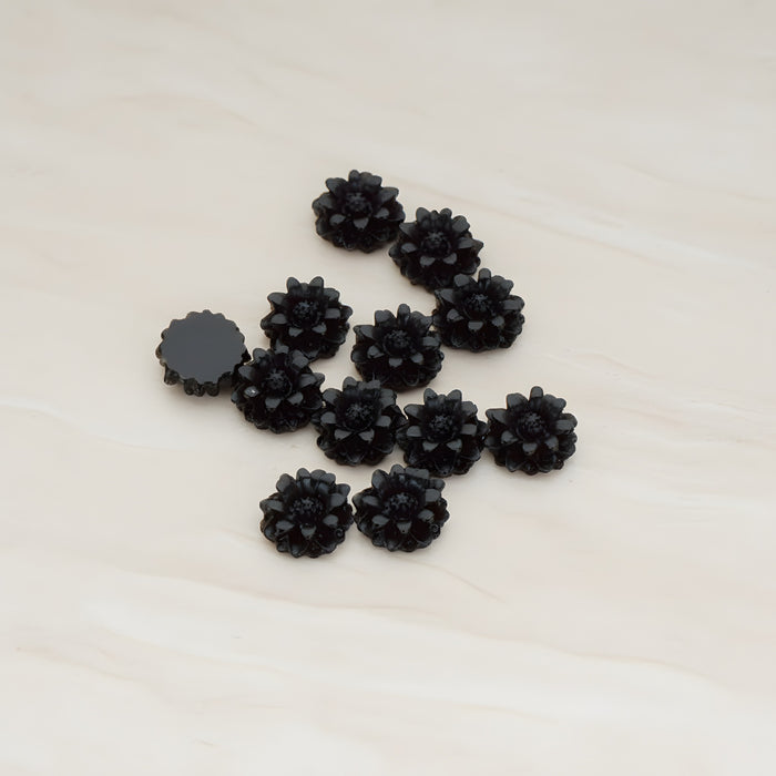 Dandelion Flower Flat Back Cabochon, 6 Pc (CB.501)