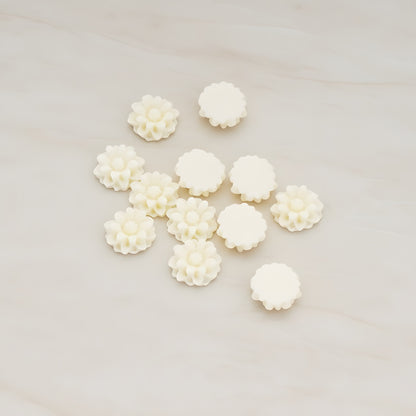 Dandelion Flower Flat Back Cabochon, 6 Pc (CB.501)