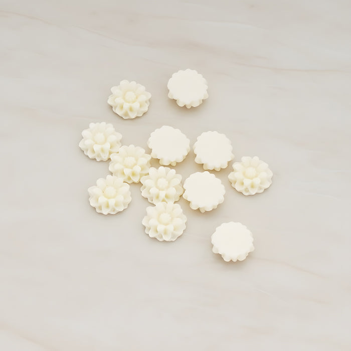 Dandelion Flower Flat Back Cabochon, 6 Pc (CB.501)