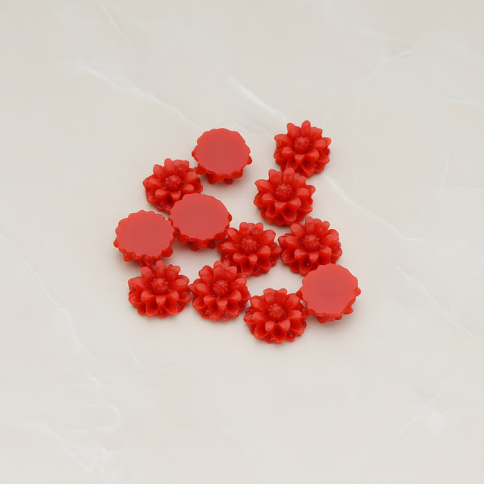 Dandelion Flower Flat Back Cabochon, 6 Pc (CB.501)