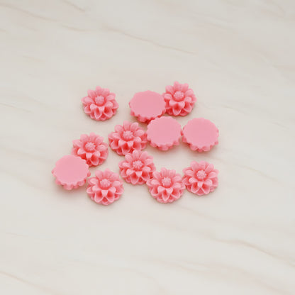 Dandelion Flower Flat Back Cabochon, 6 Pc (CB.501)