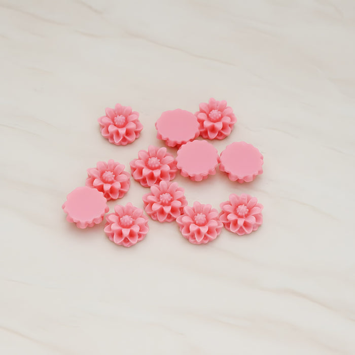 Dandelion Flower Flat Back Cabochon, 6 Pc (CB.501)