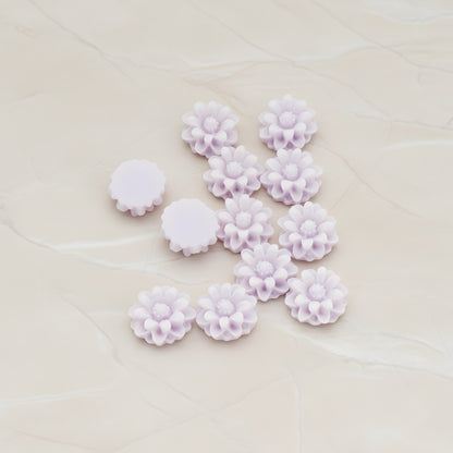 Dandelion Flower Flat Back Cabochon, 6 Pc (CB.501)