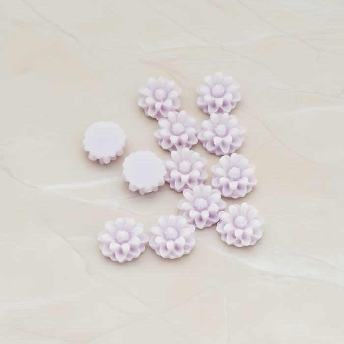 Dandelion Flower Flat Back Cabochon, 6 Pc (CB.501)