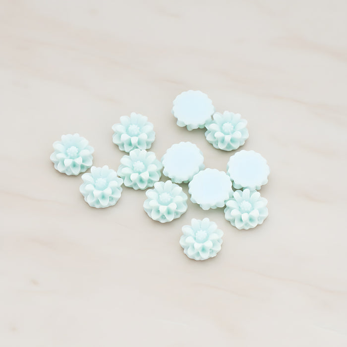 Dandelion Flower Flat Back Cabochon, 6 Pc (CB.501)