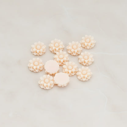 Dandelion Flower Flat Back Cabochon, 6 Pc (CB.501)