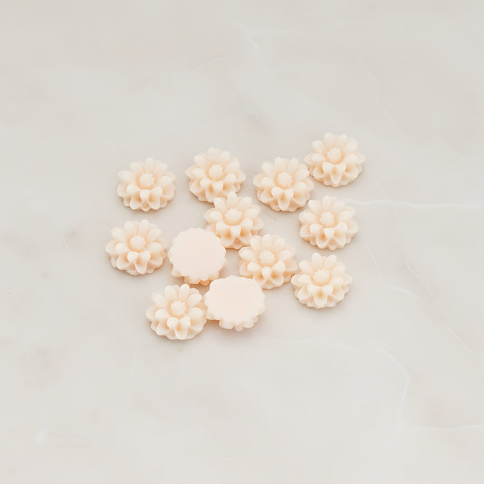 Dandelion Flower Flat Back Cabochon, 6 Pc (CB.501)