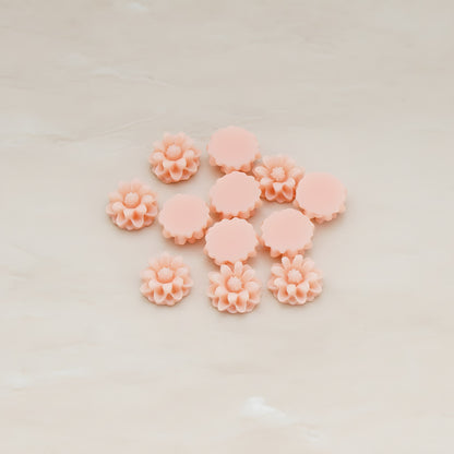 Dandelion Flower Flat Back Cabochon, 6 Pc (CB.501)