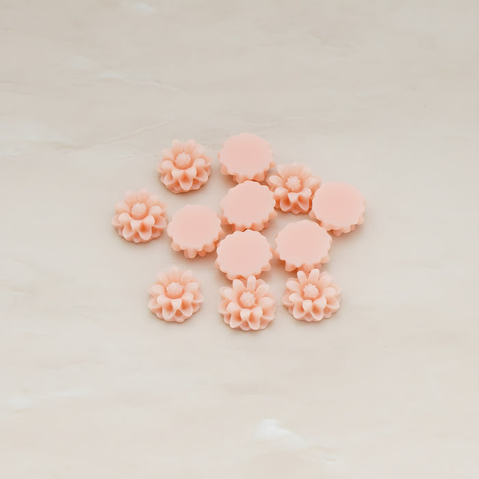 Dandelion Flower Flat Back Cabochon, 6 Pc (CB.501)