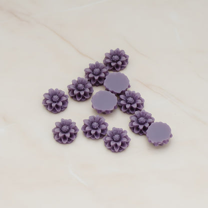 Dandelion Flower Flat Back Cabochon, 6 Pc (CB.501)