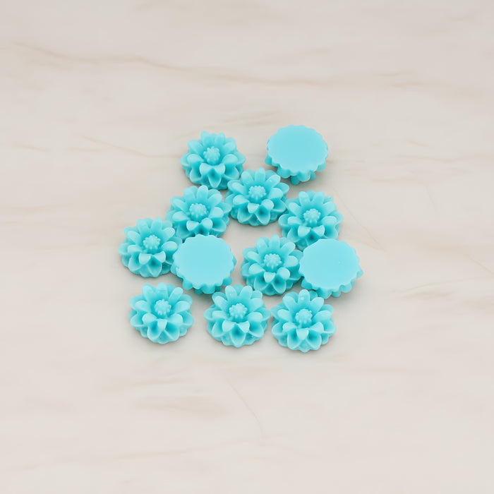 Dandelion Flower Flat Back Cabochon, 6 Pc (CB.501)
